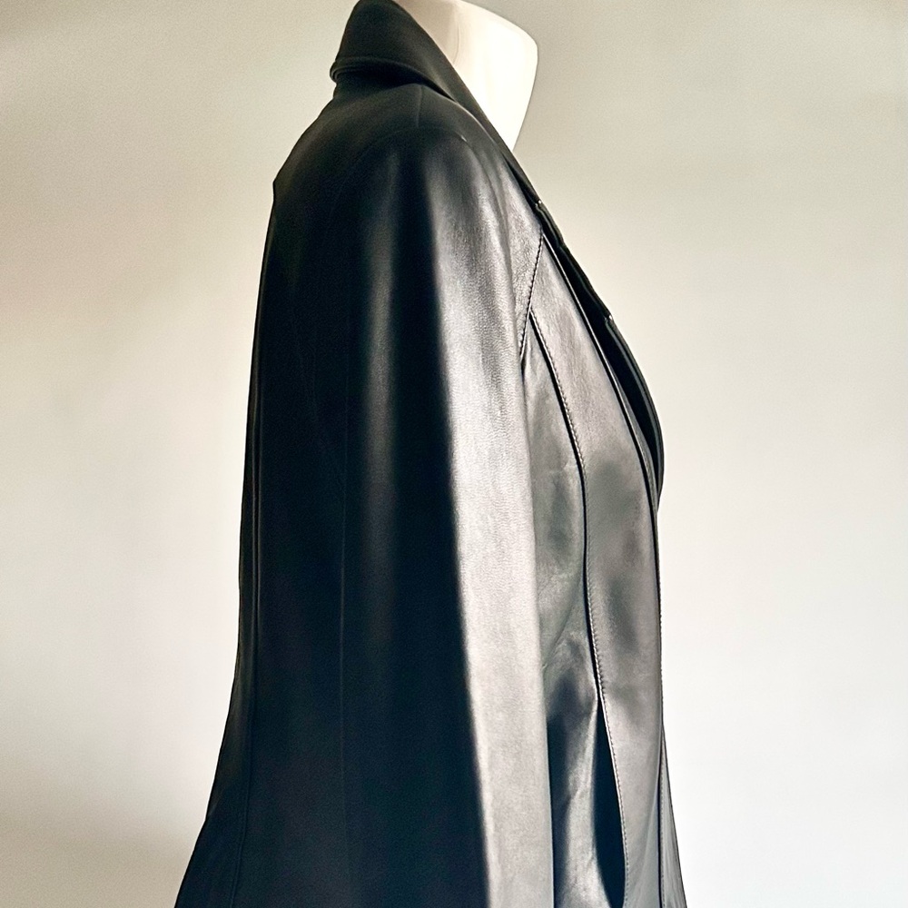 Wilsons Leather Classic Black Genuine Leather Jacket size XL - Picture 6 of 15